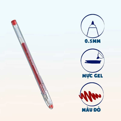 Bút gel Pilot G-1 BL-G1-5T-R - Mực Đỏ