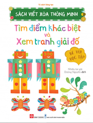 Sách viết xóa thông minh - Tìm điểm khác biệt và Xem tranh giải đố