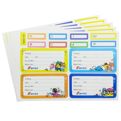 Nhãn vở School Bus/LB05 (20 Nhãn Vở)
