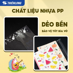 Túi 10 Bìa Bao Tập Cấp 2 - Thiên Long NBC-005