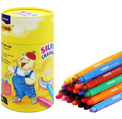 Hộp 24 Bút Sáp Lụa Vặn - Colokit SCR-C002