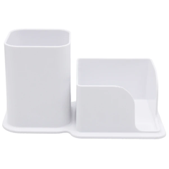 Ống Cắm Bút & Khay Giấy Note PS-003 - Màu Trắng