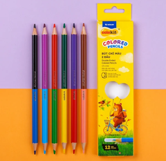 Hộp 12 Bút Chì Màu 2 Đầu Colokit CPC-C034