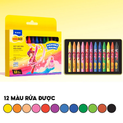 Hộp 12 Bút Sáp Màu Rửa Được SWCR-C001/AK