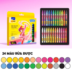 Hộp 24 Bút Sáp Màu Rửa Được SWCR-C003/AK