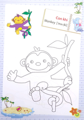 Tập Tô Màu Mẫu Giáo - Chủ Đề Động Vật (2022)