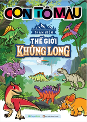 Con Tô Màu - Thám Hiểm Thế Giới Khủng Long (24 Stickers)
