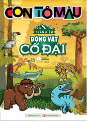 Con Tô Màu - Thám Hiểm Động Vật Cổ Đại (24 Stickers)