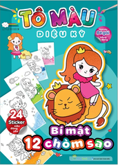 Tô Màu Diệu Kỳ - Bí Mật 12 Chòm Sao (24 Stickers)