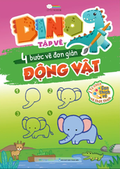 Dino Tập Vẽ - 4 Bước Vẽ Đơn Giản - Động Vật