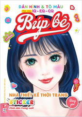 Dán Hình & Tô Màu Búp Bê - Nhà Thiết Kế Thời Trang - Đáng yêu - Sticker Trong Suốt