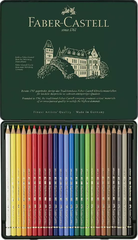 Bút Chì Màu POLYCHROMOS Faber-Castell, Hộp Thiếc 24 MÀU