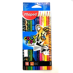 Hộp 12 Bút Chì Màu Họa Tiết Sinh Vật - Maped