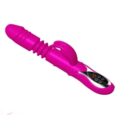 Dương vật giả phát nhiệt Rabbit Vibrators LCD 45 độ