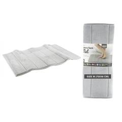 MAT511GRY-Thảm chùi chân memory foam - Stripe, size M-460*700-15, màu xám.