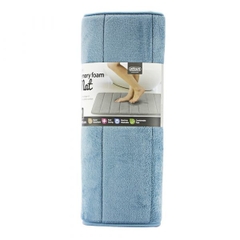 MAT511BLU-Thảm chùi chân memory foam - Stripe, size M-460*700-15, màu xanh.