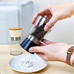 CKO116IVY - Hũ xay tiêu thủy tinh Lock&Lock 170ml - Màu Ivory