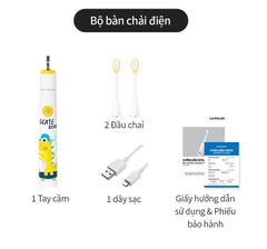 ENR226WHT-Bàn chải đánh răng điện cho bé Locknlock Electric toothbrush for kids 5V,1.5W -Màu trắng