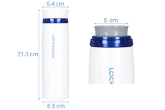 LHC4131WB - Bình giữ nhiệt Lock&Lock Feather Light Ring 450ml - Màu Trắng / Xanh