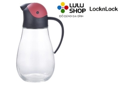 CKO201VOL-Bình đựng dầu bằng thủy tinh với nắp mở tự động Lock & Lock 550ml - Màu tím