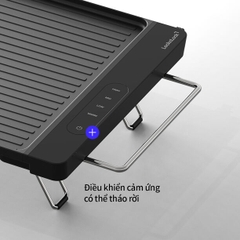 EJG311BLK - Bếp nướng điện cao cấp Locknlock Premium electric grill 220-240V, 50-60Hz, 1300W - Màu đen