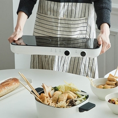 EJI326WHT - Bếp điện từ đôi LocknLock Square double induction, 220-240V, 50/60Hz, 1500W+1300W - Màu trắng