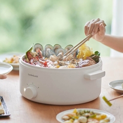 EJP134IVY - Nồi điện đa năng Locknlock Electric multipot 220V, 50Hz, 1350W, 5.0L- Màu ngà