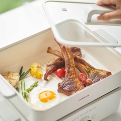 EJP154IVY Nồi lẩu đa năng Locknlock Multicooker 4.5L, 220V, 50Hz, 1500W- Màu ngà