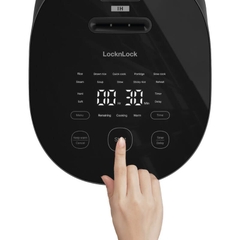 EJR586BLK-Nồi cơm điện cao tần Locknlock IH rice cooker - 220V, 50Hz, 1100W, 1.2L- Màu đen