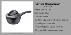 GTH3181-IH - Nồi Lock&Lock Salon 1 tay cầm 18cm (Có thể sử dụng bếp từ) - Màu đen