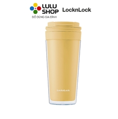 HAP519YEL - Ly nhựa 2 lớp LocknLock Bucket Cold Cup 580ml - Màu vàng