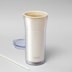 HAP526IVY - Ly nhựa 2 lớp LocknLock Daily Essential 770ml - Màu ngà