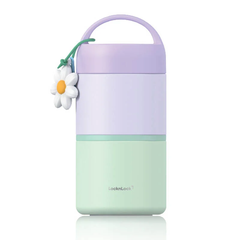 LHC8055VOL - Hộp cơm giữ nhiệt LocknLock New Tower Vacuum Lunch box (330ml, 520ml) - Màu tím