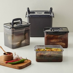 HPL827BDG - Hộp muối kim chi LocknLock Breathing Kimchi 4.5L - Màu xám đậm