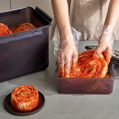 HPL827BDG - Hộp muối kim chi LocknLock Breathing Kimchi 4.5L - Màu xám đậm