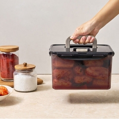 HPL828HBDG - Hộp muối kim chi LocknLock Breathing Kimchi 5L - Màu xám đậm