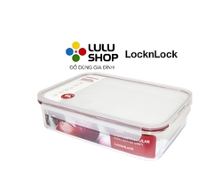 LBF406RED-Hộp bảo quản thực phẩm nhựa Bisfree Modular-LOCK&LOCK-2.1L-trong suốt- Silicone màu đỏ