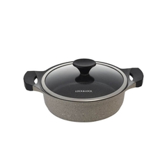 LCA6242D-Nồi Lock&Lock Stone 2 tay cầm 24cm (Có thể sử dụng bếp từ)