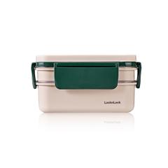 LCB500GRN - Hộp cơm inox 2 tầng LocknLock - 1.6L - Màu xanh lá - CN - 12