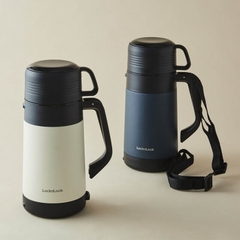 LHC1484IVY - Bình giữ nhiệt LocknLock Easy Outdoor Vacuum Bottle 1.2L - Màu ngà