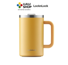 LHC4320YEL - Ca nước giữ nhiệt LocknLock Flat Table Mug 730ml - Màu vàng