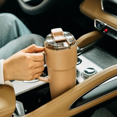 LHC4418CHO - Bình giữ nhiệt LocknLock Metro cafe handle 750ml - Màu chocolate