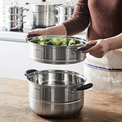 LLH1282 - Nồi hấp 2 tầng bằng Innox Lock&Lock 28cm