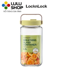 LNG553NVY - Hũ đựng thực phẩm bằng thủy tinh LocknLock Breathing - 2.2L - Màu xanh navy