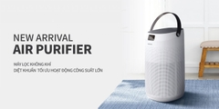 ENP124WHT Máy lọc không khí nhãn hiệu Locknlock, Air purifier 272*302*532mm,100-240V, 50/60HZ, 50W - Màu trắng