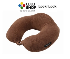 LTZ852BRW - Gối kê cổ memory foam Velvet, 28*28cm, màu nâu