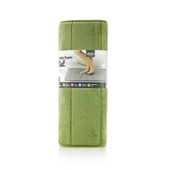 MAT511GRN-Thảm chùi chân memory foam - Stripe, size M-460*700-15, màu xanh lá.