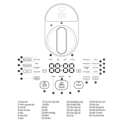 EJR526GRY - Nồi cơm điện cao tần Locknlock IH pressure rice cooker -220V, 50Hz, 1300W, 1.8L- Màu xám
