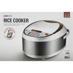 EJR351BRW - Nồi cơm điện Lock&Lock EB-FCQ58A 860W, 1.8L