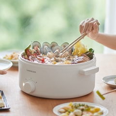 EJP124IVY - Nồi điện đa năng Locknlock Electric multipot 220V, 50Hz, 1000W, 3.0L- Màu ngà